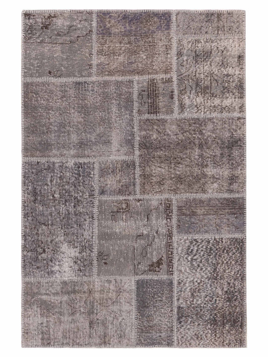 Pasha Turkish Vestige Patchwork  Gray  Contemporary