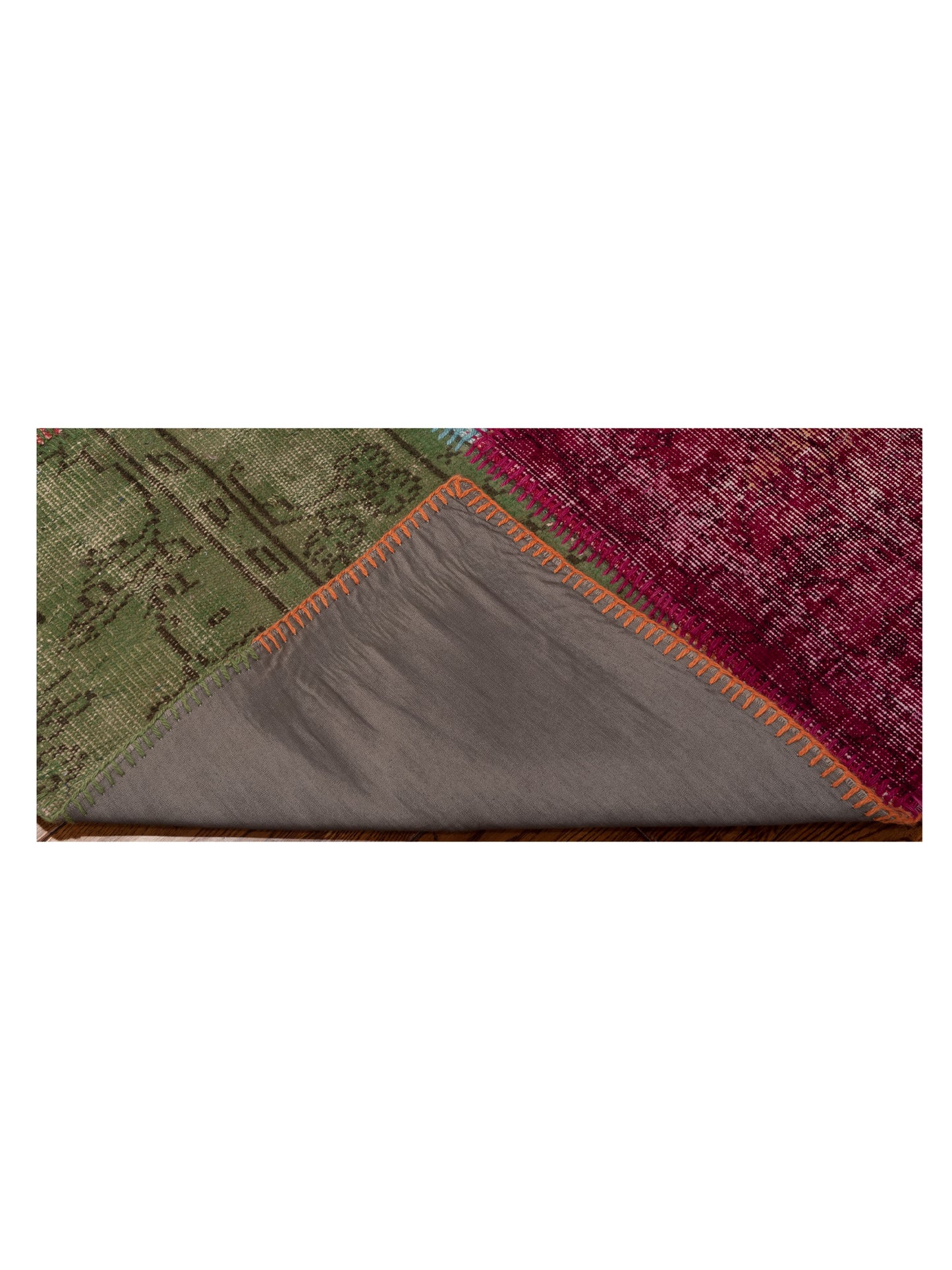 Patchwork Multi 3.4x4.11 Hand Knotted Rug