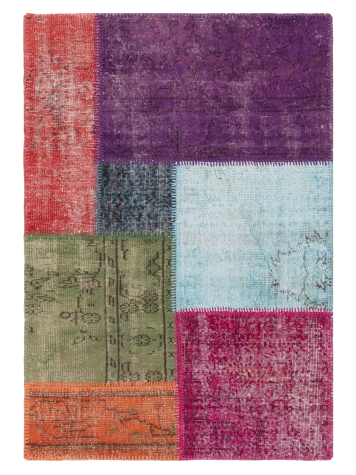 Pasha Turkish Vestige Patchwork  Multi  Contemporary