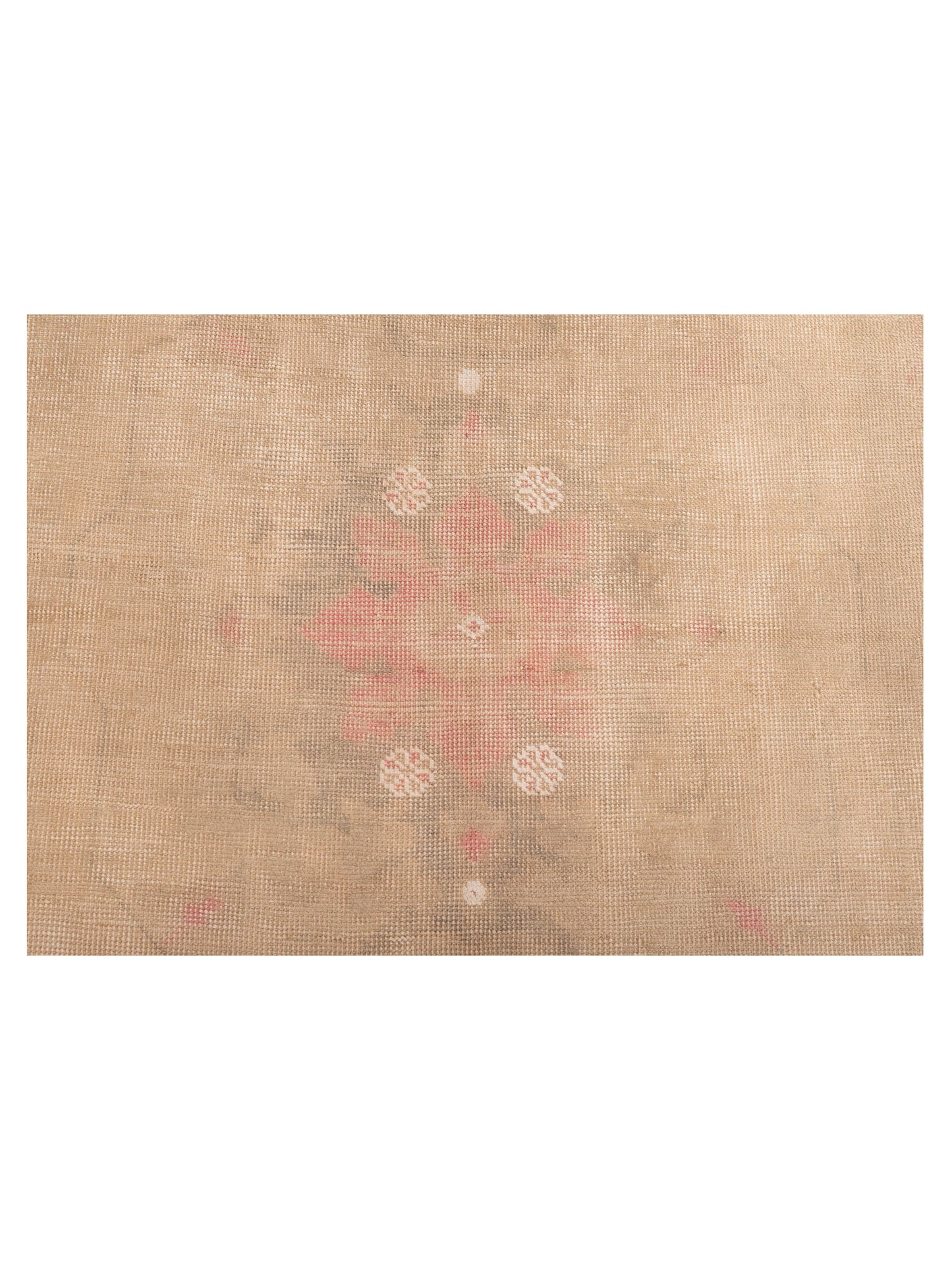 Vintage Beige 4x7.4 Hand Knotted Rug