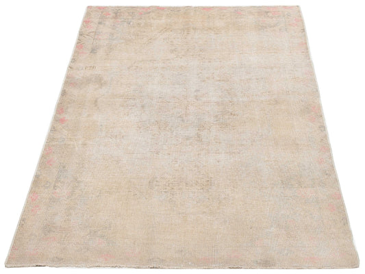 Nomadra Beige 4.5x7.3 Hand Knotted Rug
