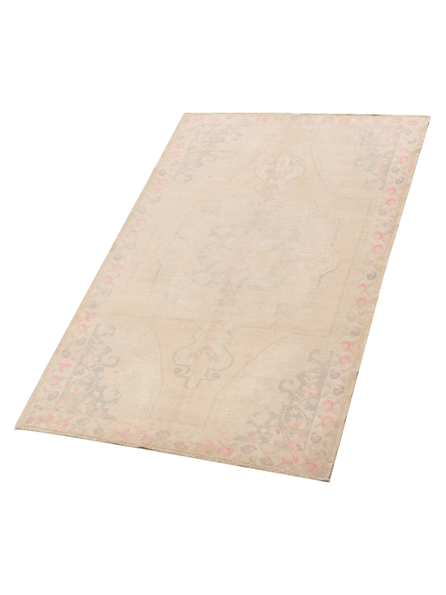 Nomadra Beige Green 4.6x7.2 Hand Knotted Rug