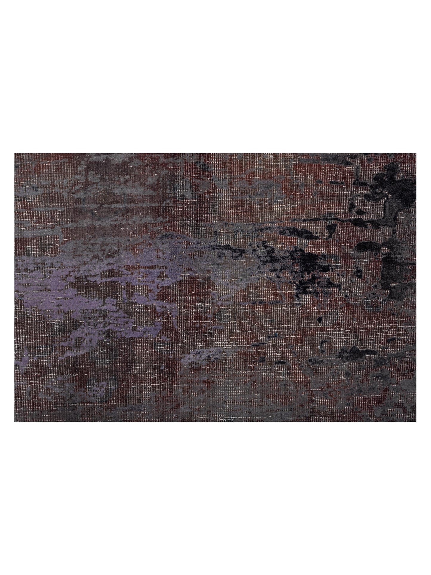 Vintage Dark Gray 9.10x12.9 Hand Knotted Rug