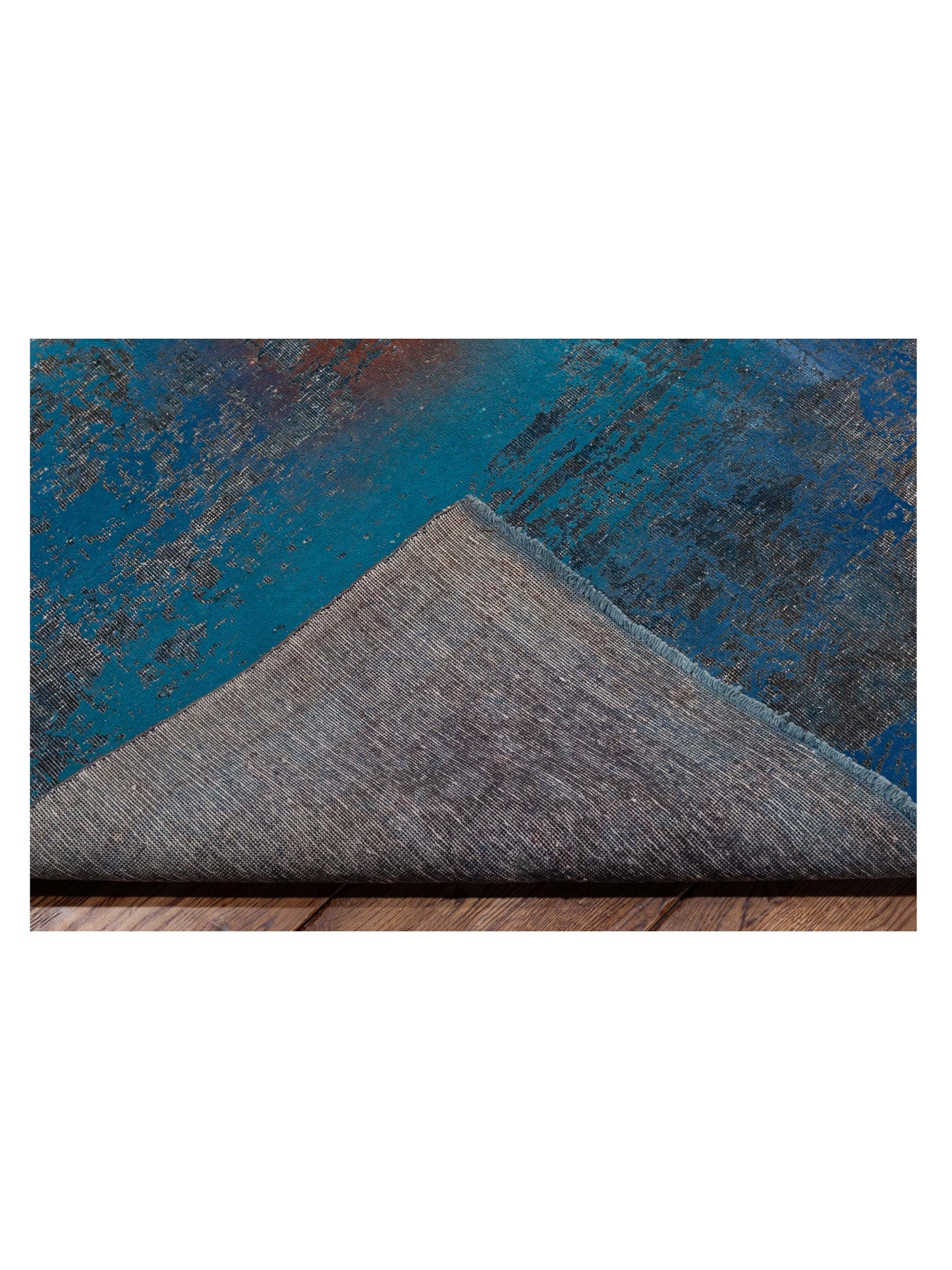 Vintage Blue Blue 9.9x13 Hand Knotted Rug