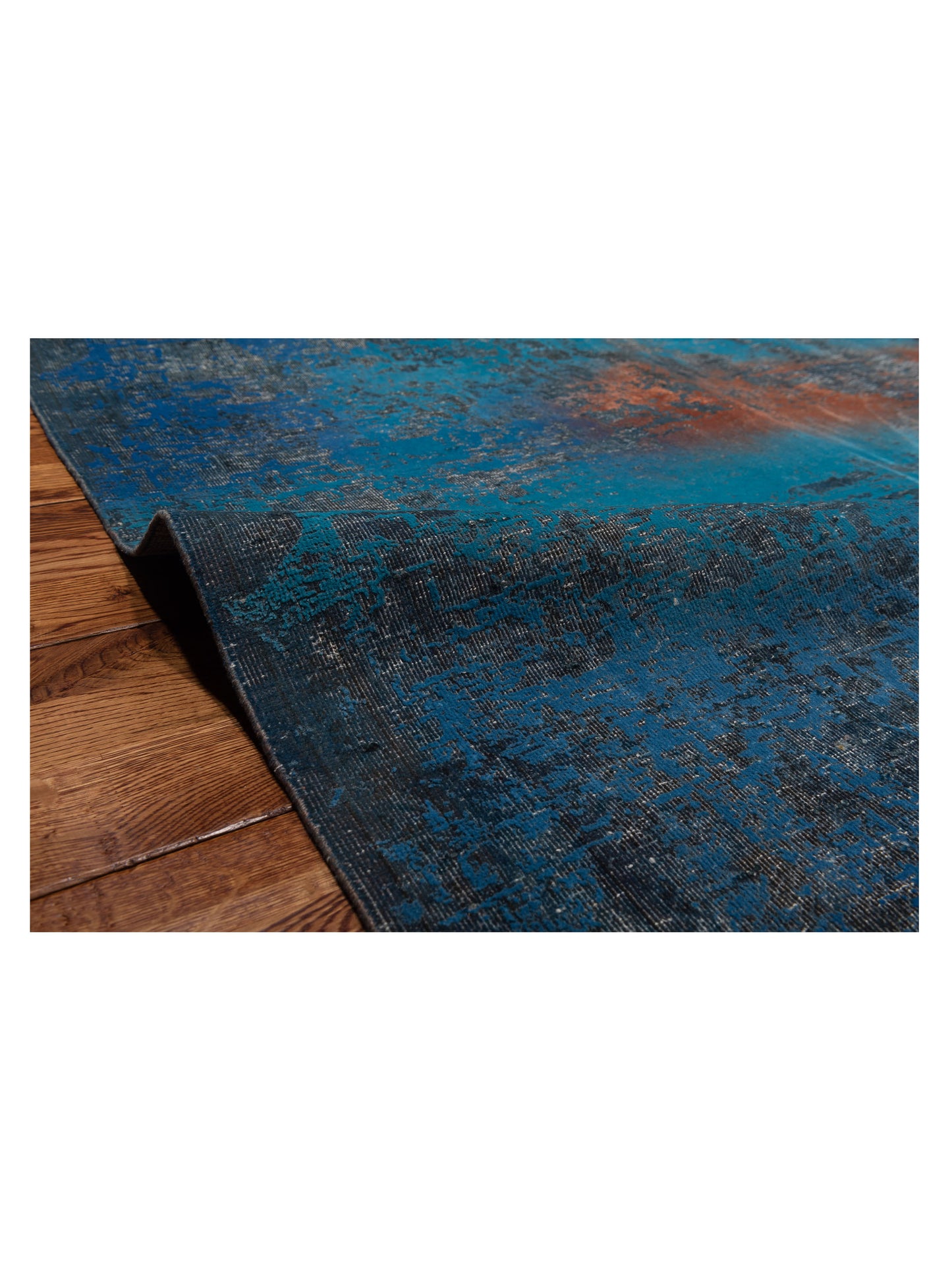 Vintage Blue Blue 9.9x13 Hand Knotted Rug