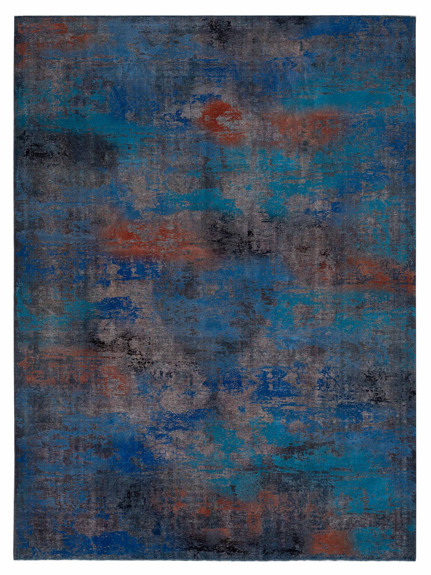 Pasha Vintage  Blue Blue Contemporary