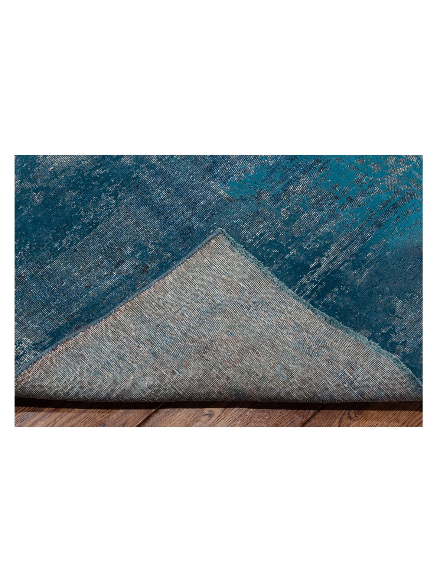 Vintage Blue 9.3x13.4 Hand Knotted Rug