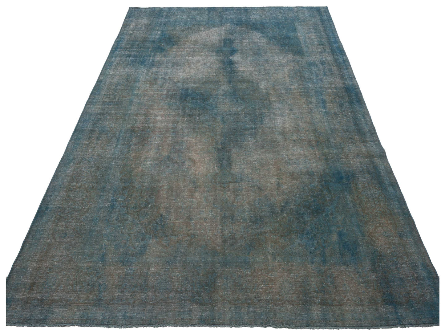 Vintage Blue 9.9x13 Hand Knotted Rug