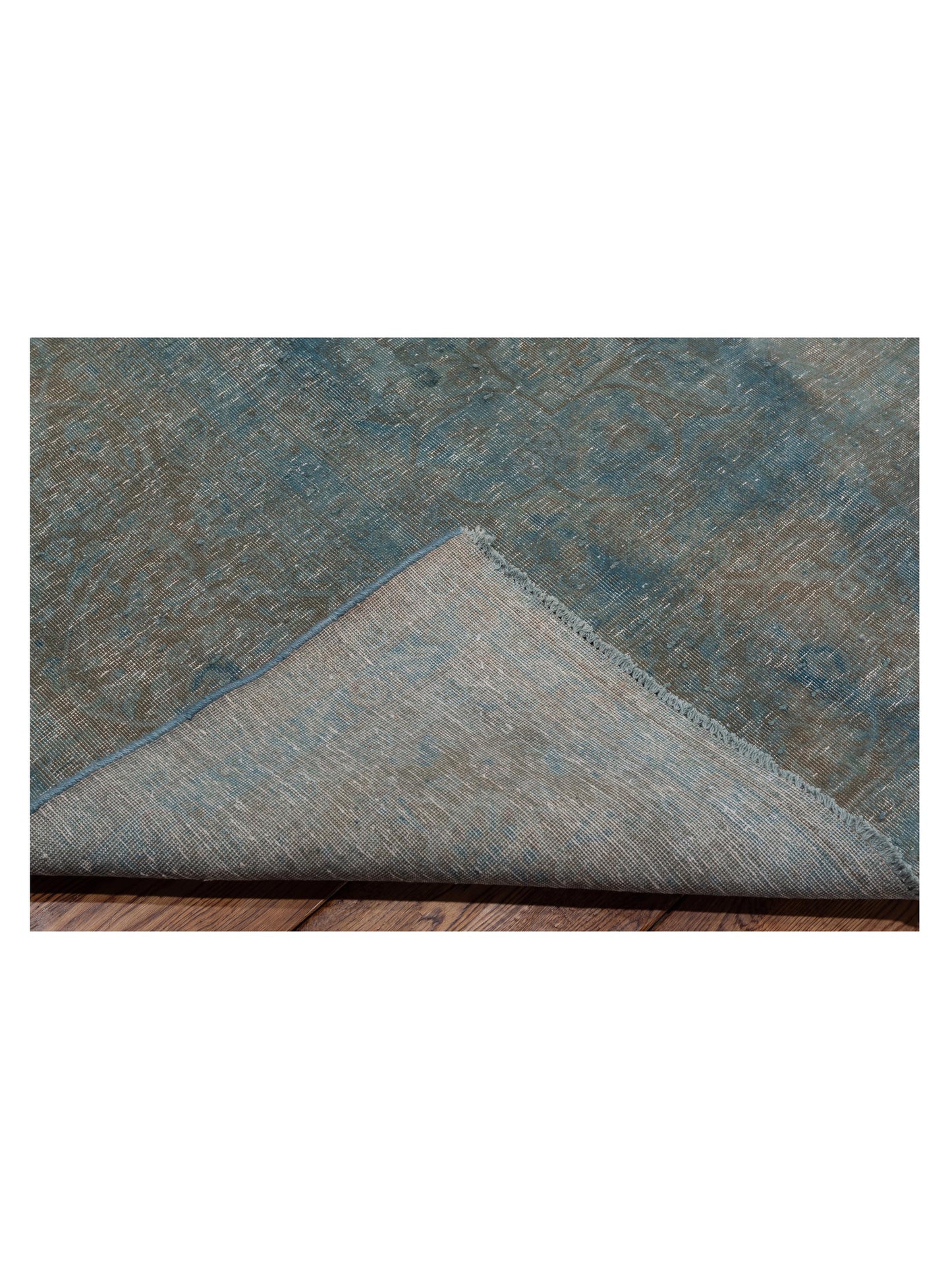 Vintage Blue 9.9x13 Hand Knotted Rug