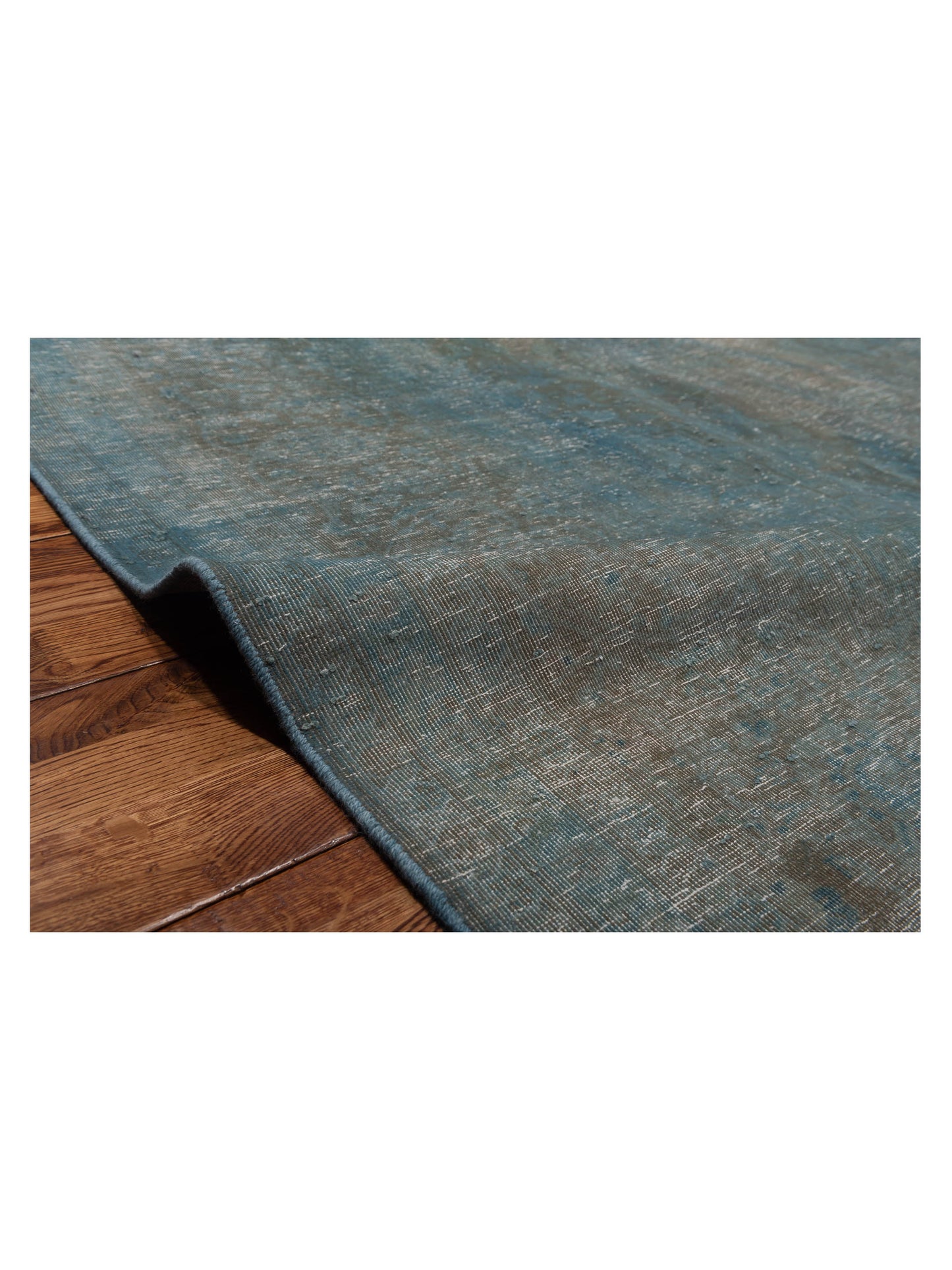 Vintage Blue 9.9x13 Hand Knotted Rug