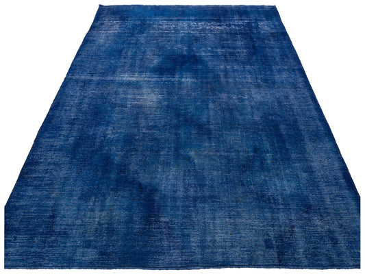 Vintage Dark Blue 9.9x12.11 Hand Knotted Rug
