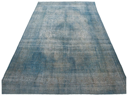 Vintage Blue 9.8x13.3 Hand Knotted Rug
