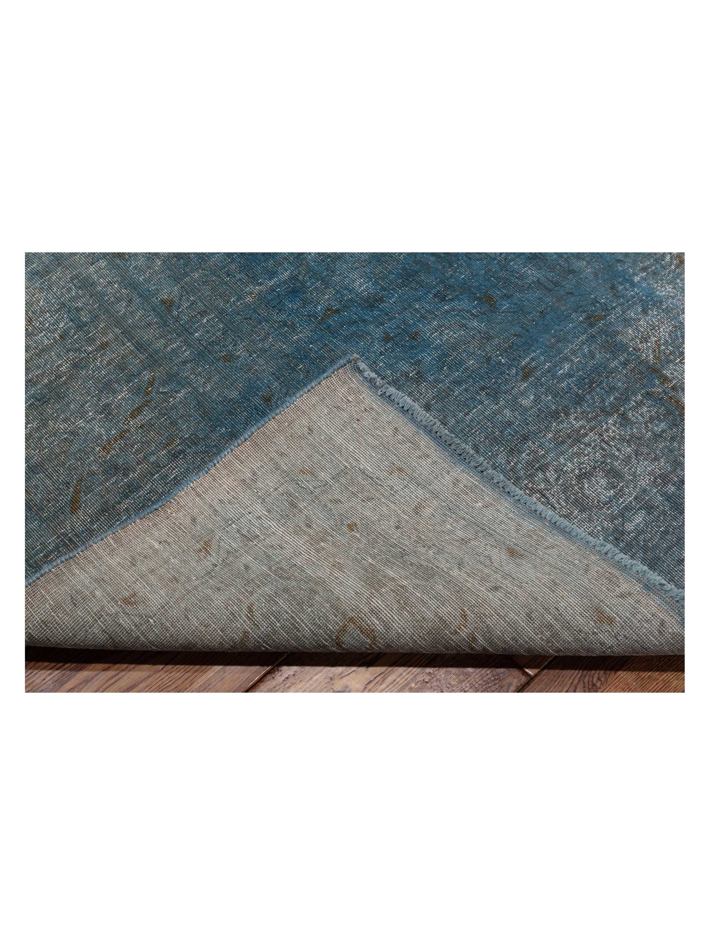 Vintage Blue 9.8x13.3 Hand Knotted Rug
