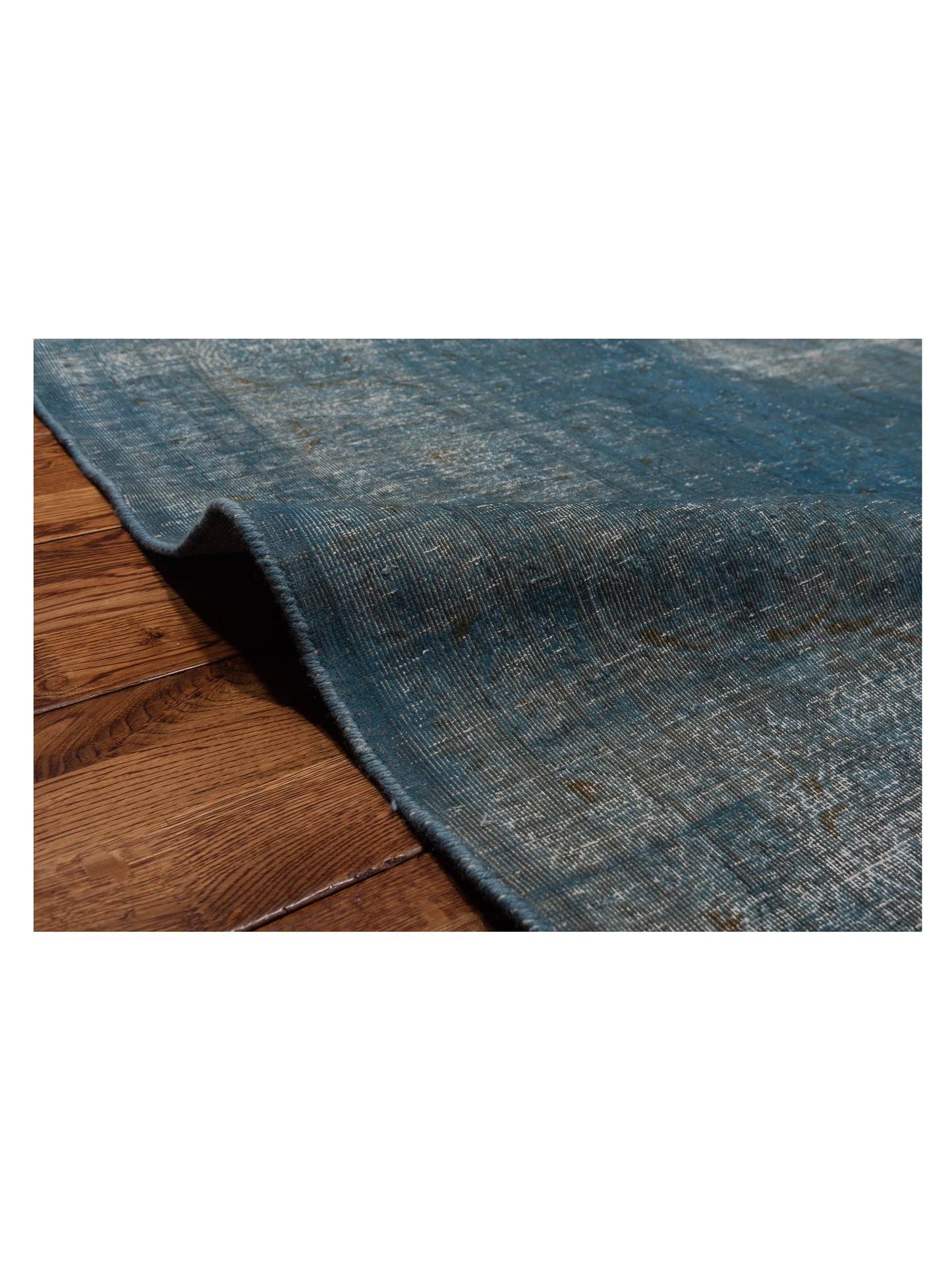 Vintage Blue 9.8x13.3 Hand Knotted Rug