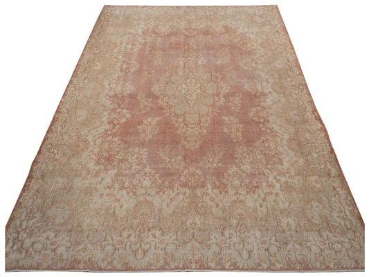 Vintage Copper Ivory 9.8x12.10 Hand Knotted Rug