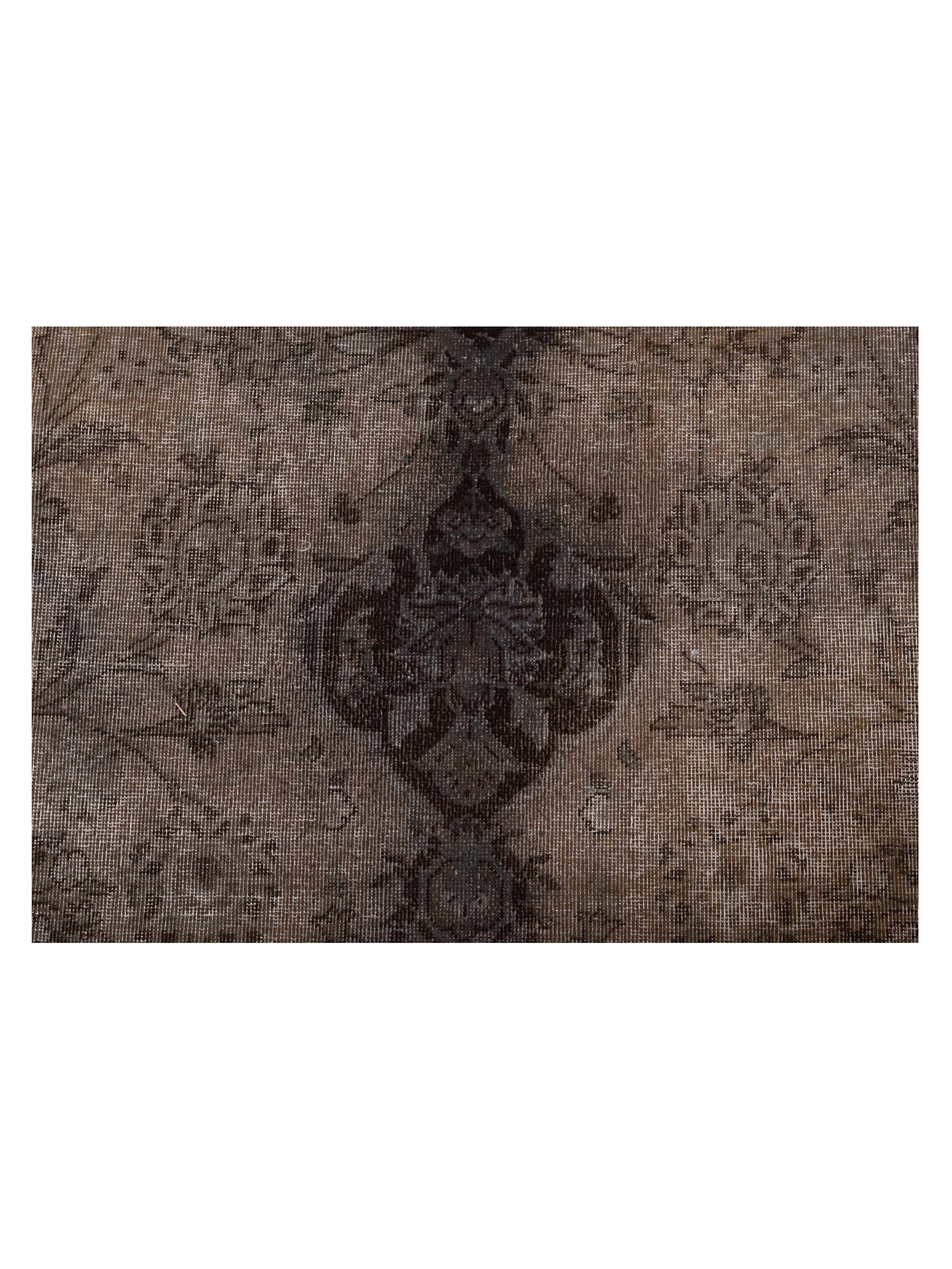 Vintage Dark Gray 9.8x13 Hand Knotted Rug