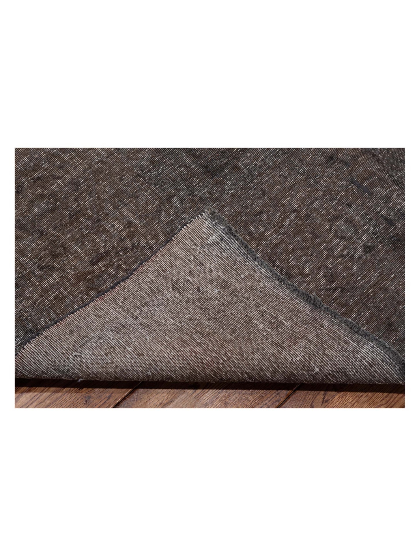 Vintage Dark Gray 9.7x14.6 Hand Knotted Rug