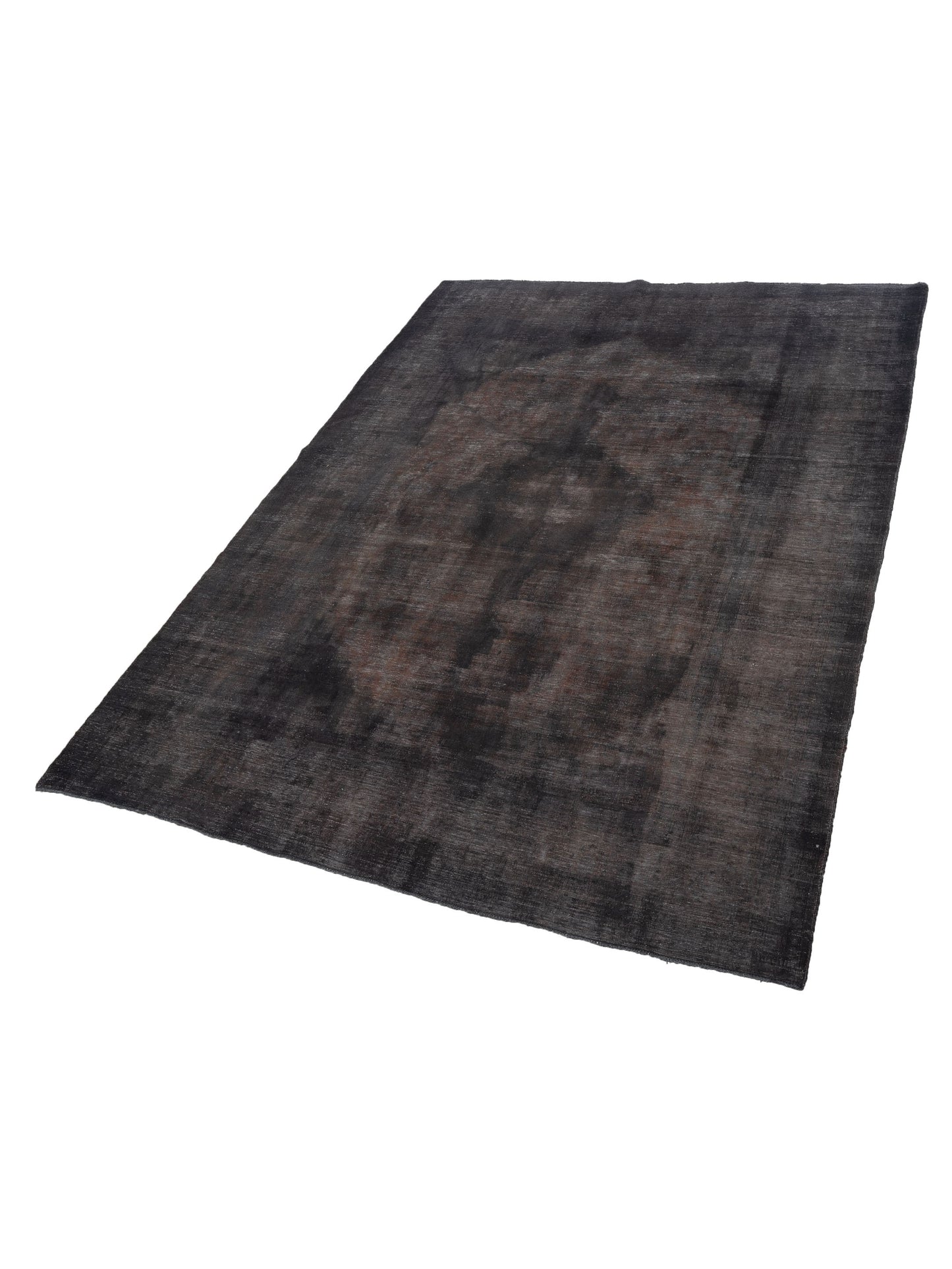 Vintage Charcoal 9.8x13.2 Hand Knotted Rug