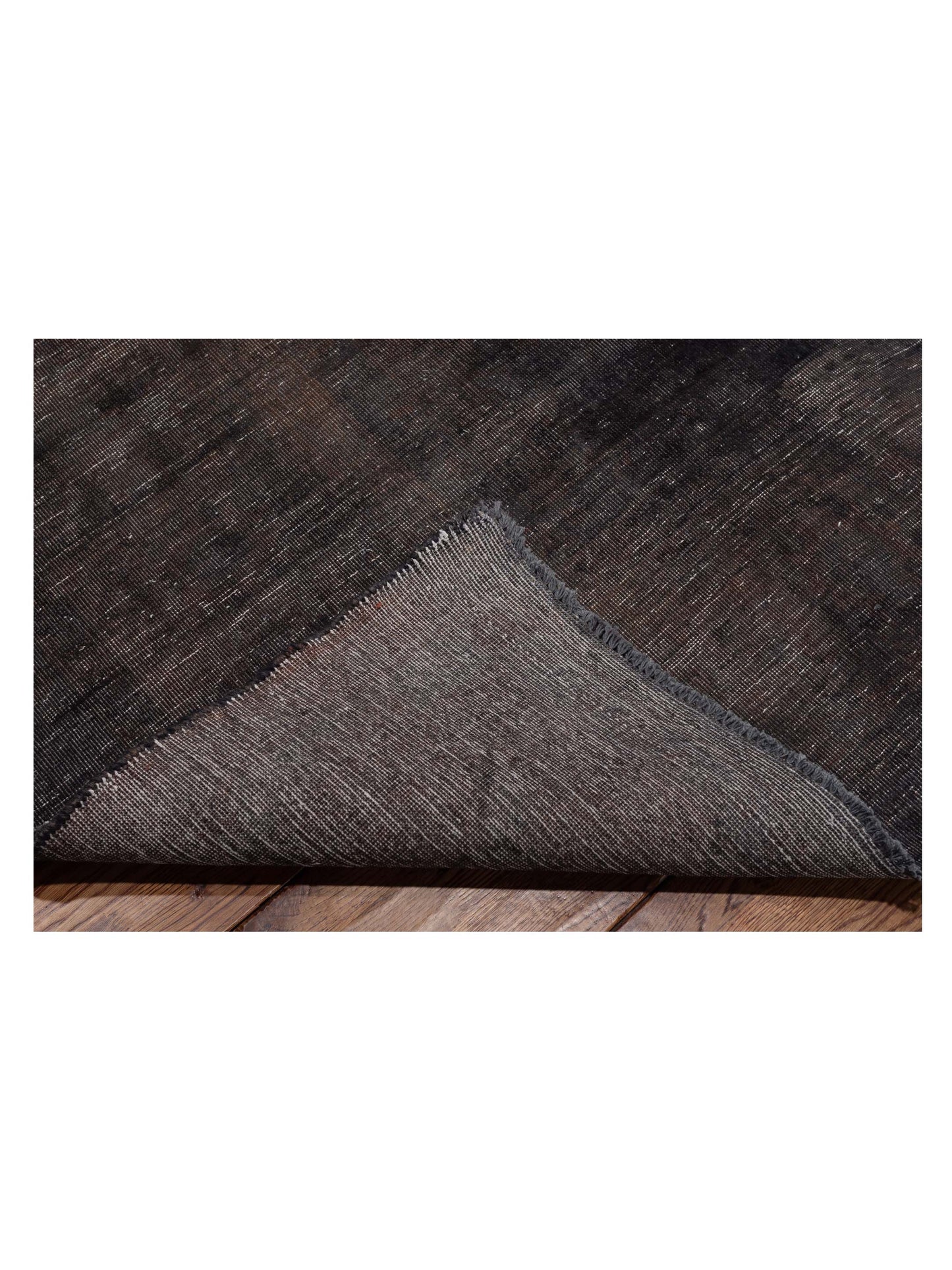 Vintage Charcoal 9.8x13.2 Hand Knotted Rug