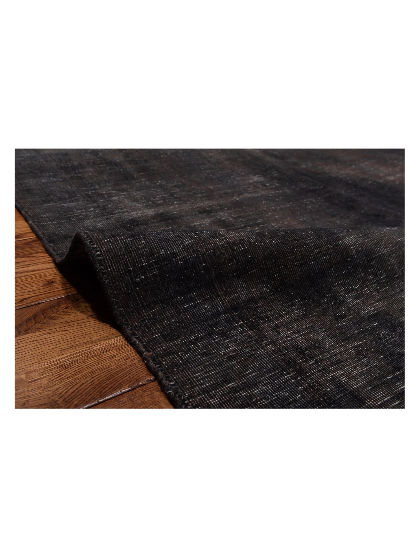 Vintage Charcoal 9.8x13.2 Hand Knotted Rug