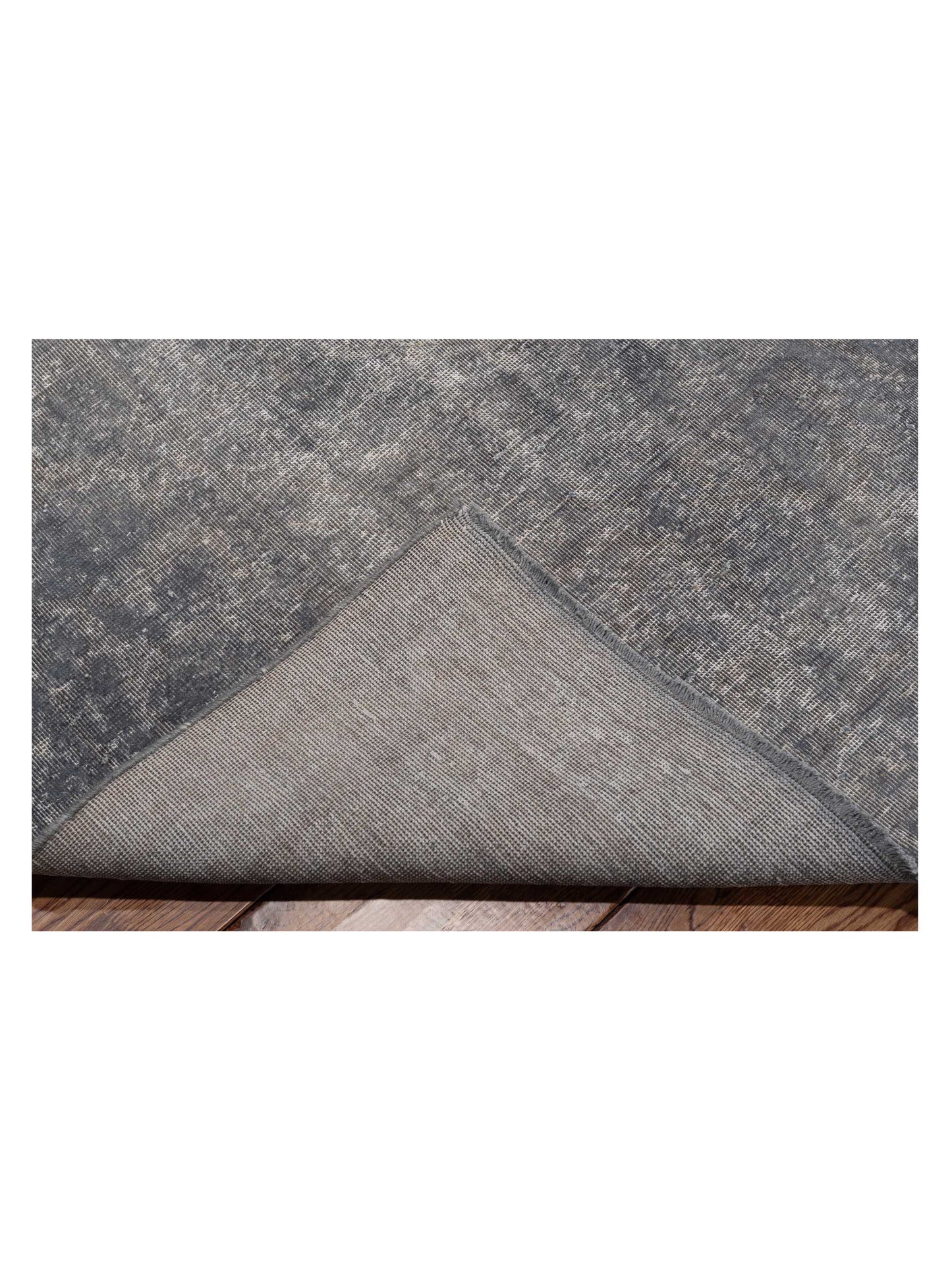 Vintage Gray 9.1x13.5 Hand Knotted Rug