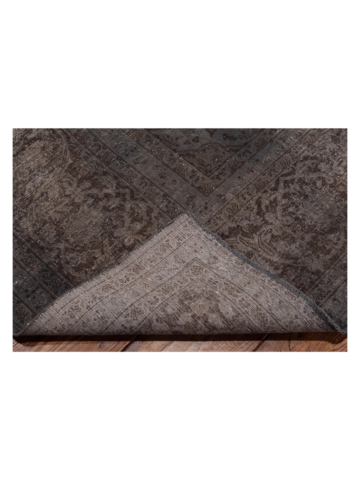 Vintage Dark Gray 9.9x12.11 Hand Knotted Rug