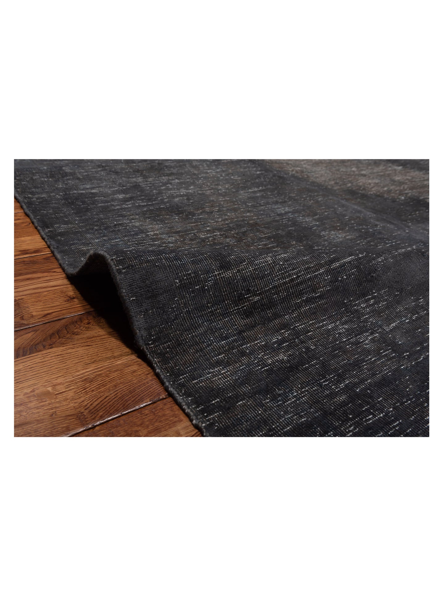 Vintage Dark Gray 9.10x12.6 Hand Knotted Rug