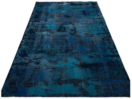 Vintage Indigo Blue 9.11x13.2 Hand Knotted Rug