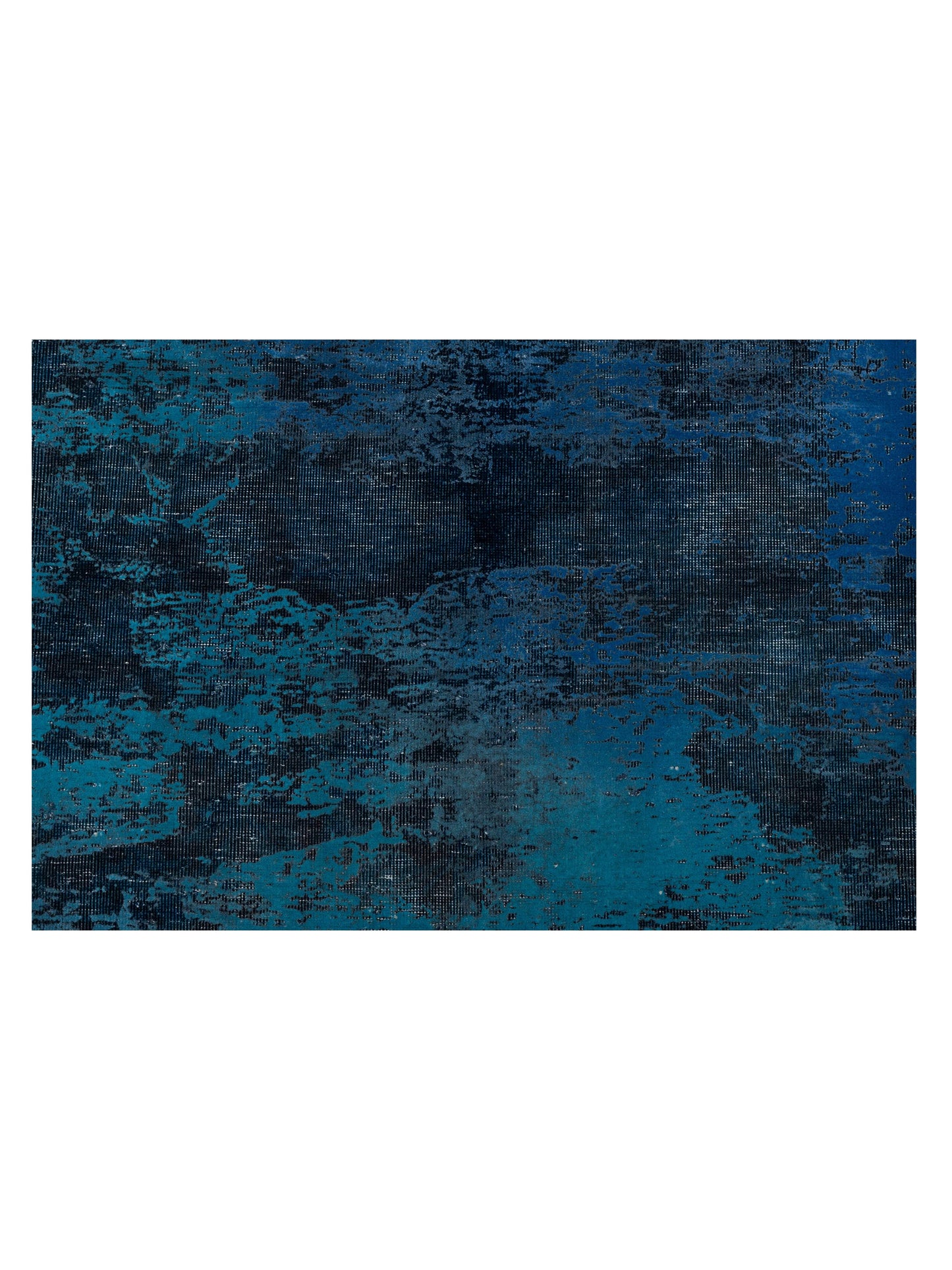 Vintage Indigo Blue 9.11x13.2 Hand Knotted Rug