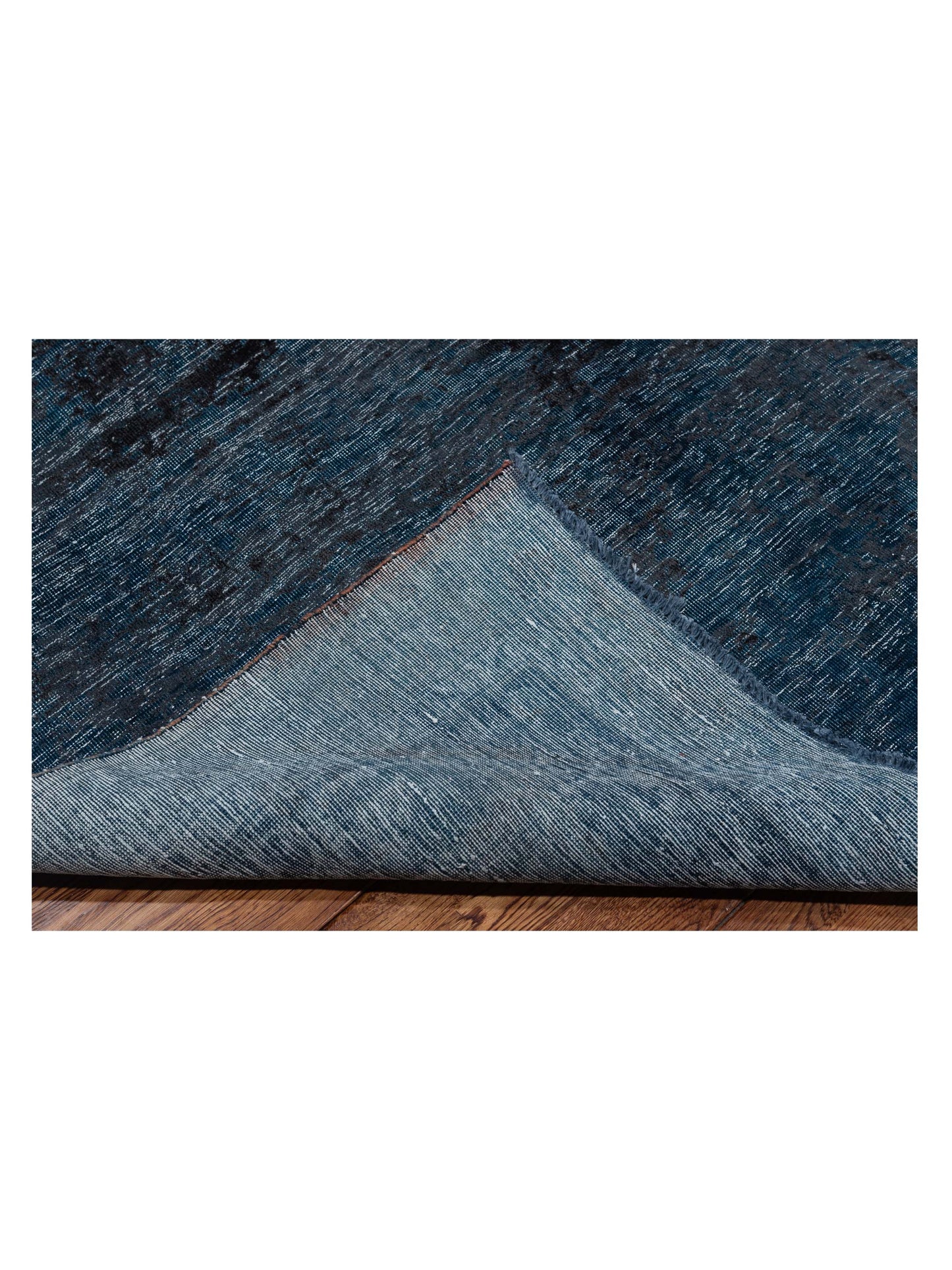 Vintage Indigo 9.10x13.7 Hand Knotted Rug