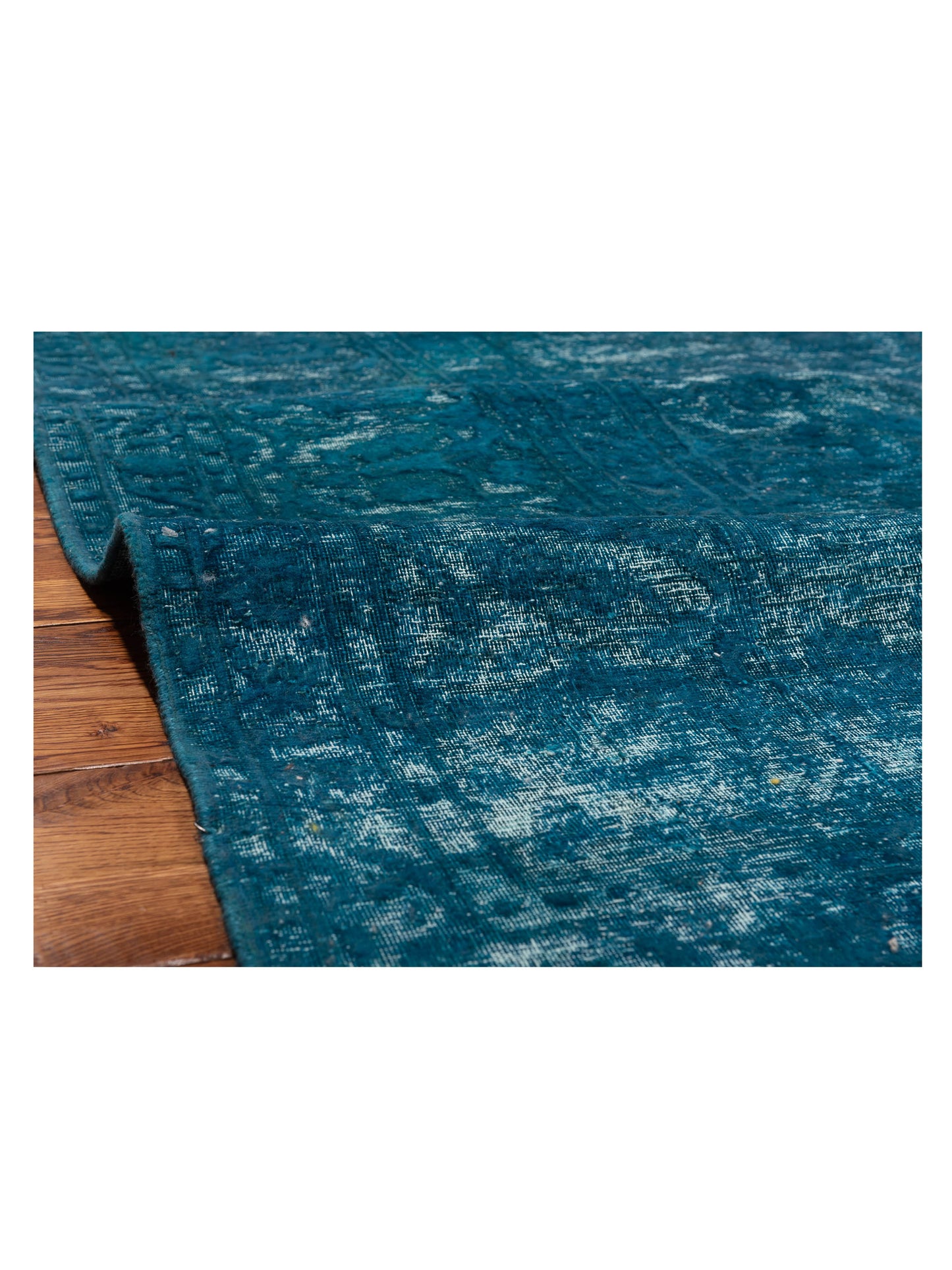 Vintage Indigo 9.7x12.8 Hand Knotted Rug