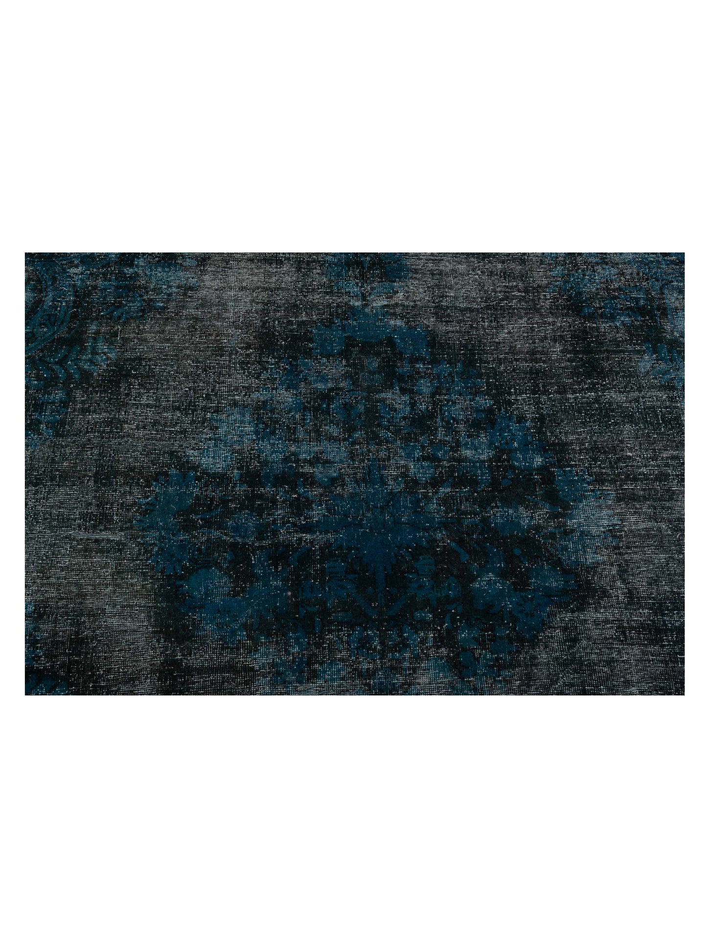 Vintage Blue 10.10x13.7 Hand Knotted Rug