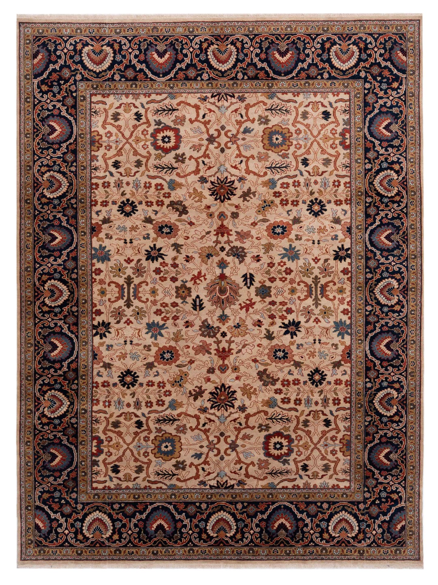 Rajpur Crown  Ivory Navy Transitional