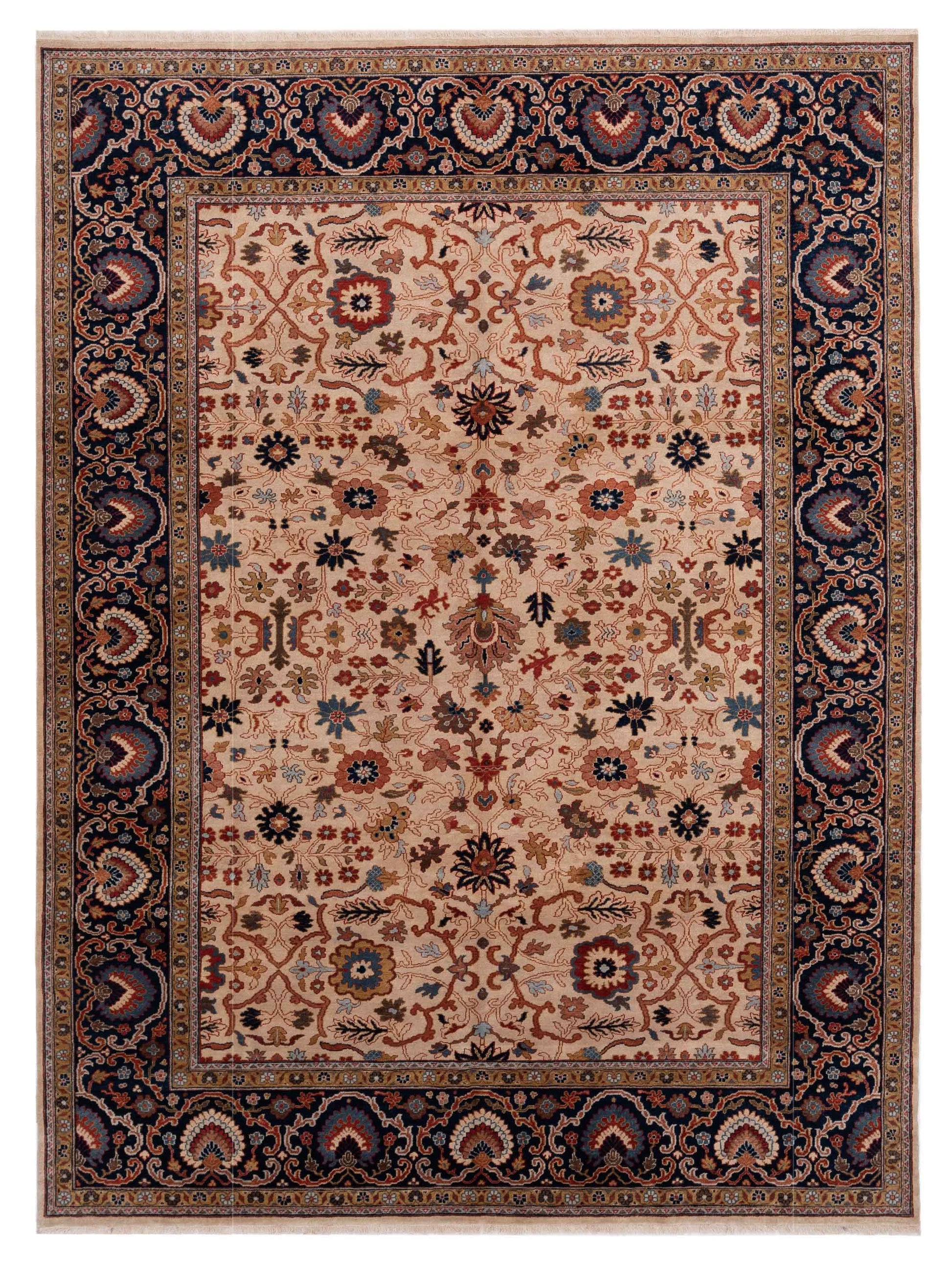 Rajpur Crown  Ivory Navy Transitional