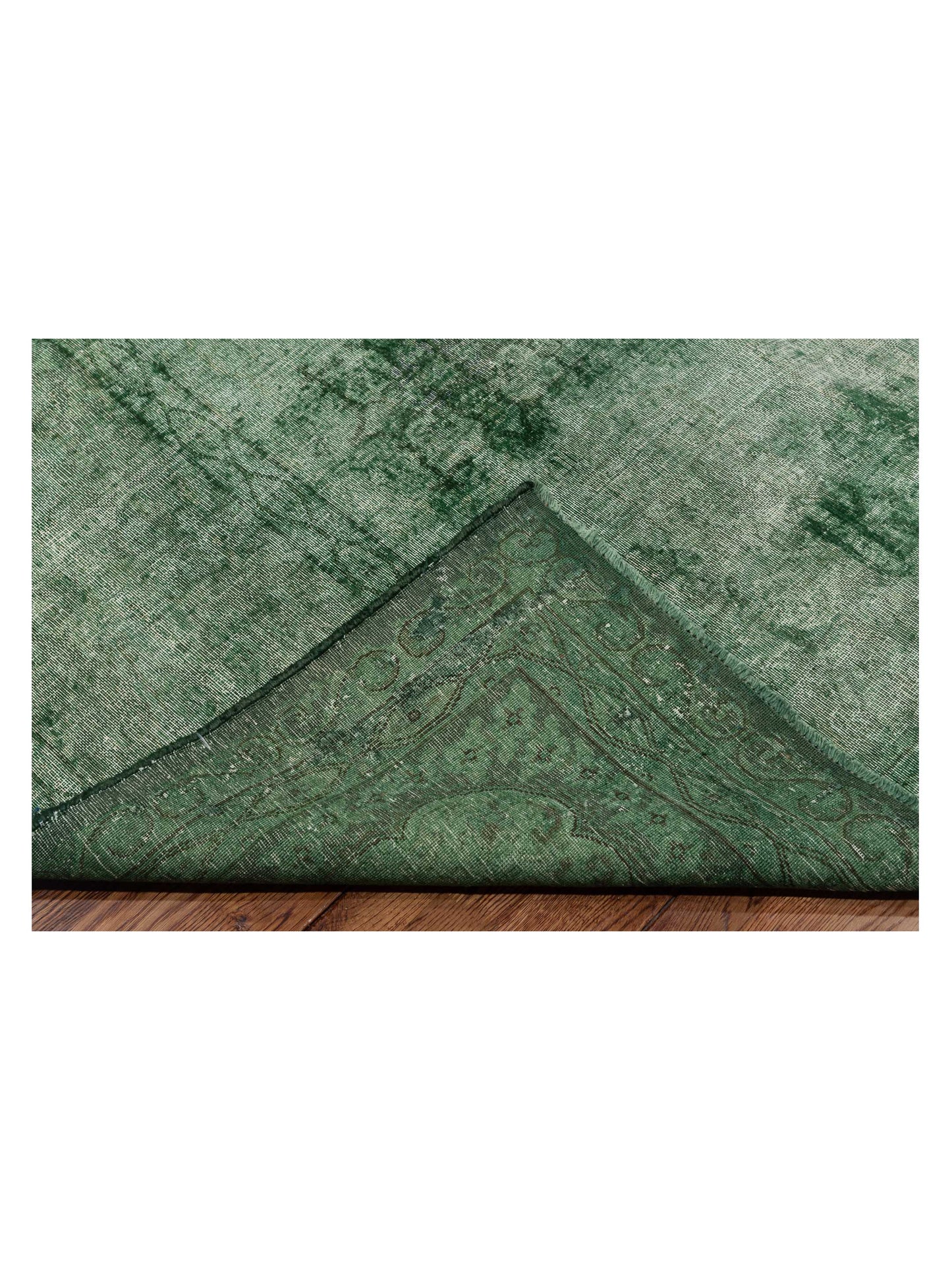 Vintage Green 9x12 Hand Knotted Rug
