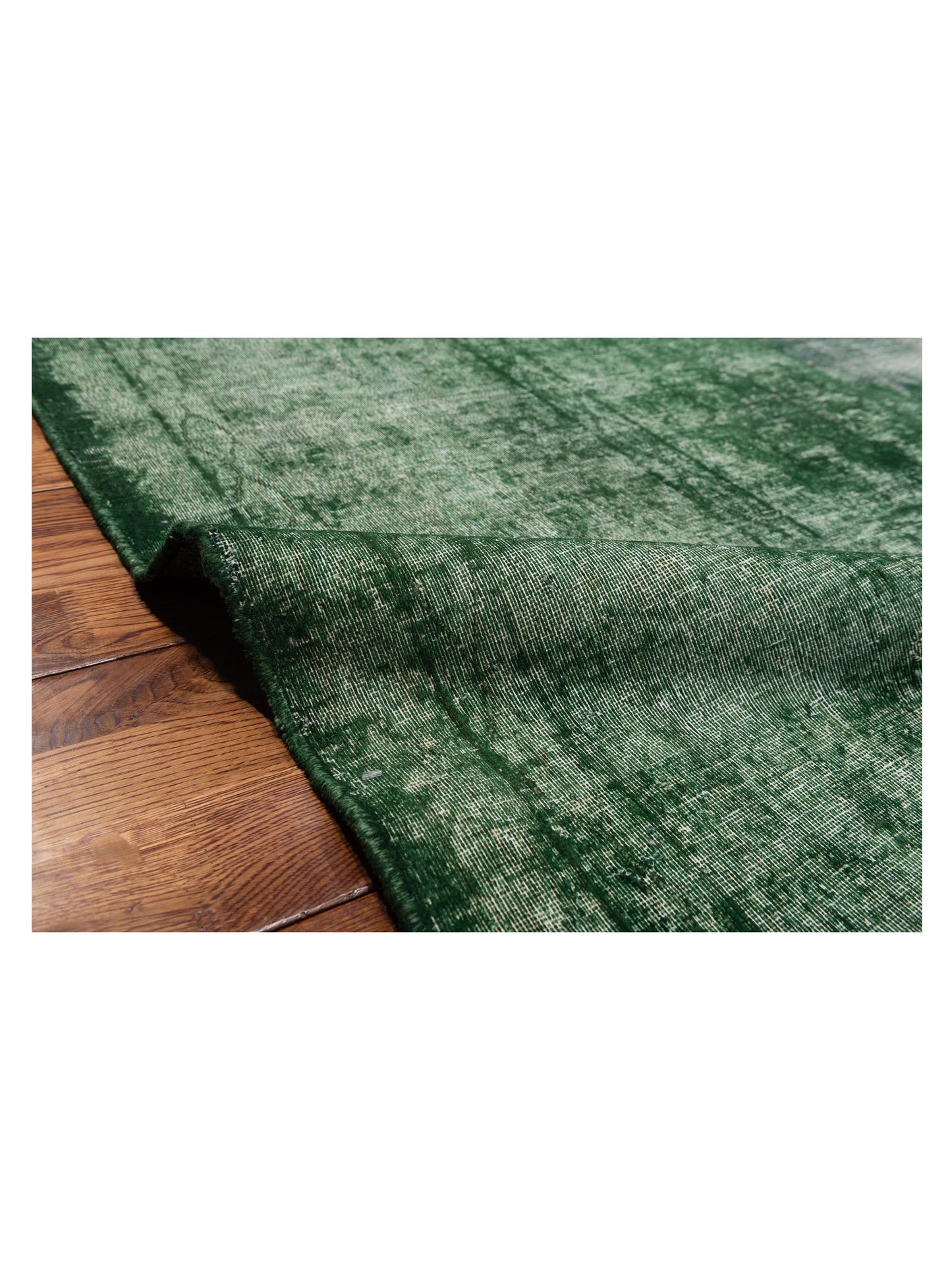 Vintage Green 9x12 Hand Knotted Rug