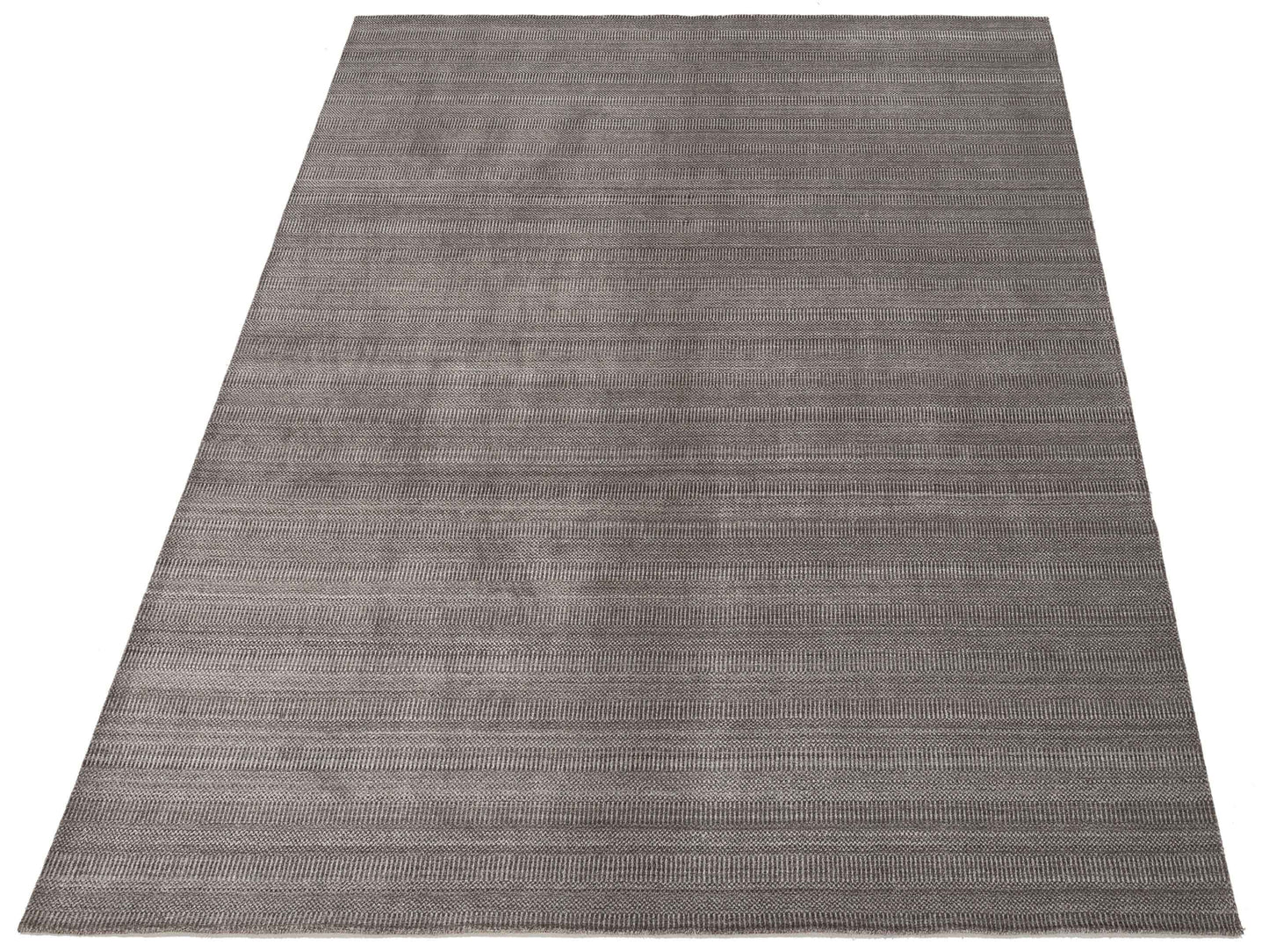 Tibarra Dark Gray 8x10 Hand Knotted Rug
