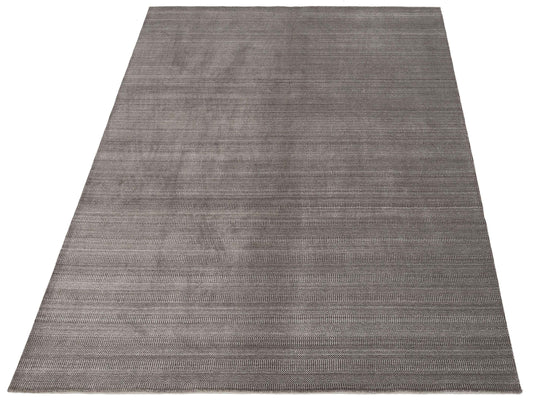 Tibarra Dark Gray 8x10 Hand Knotted Rug
