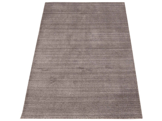 Tibarra Gray 4x6 Hand Knotted Rug