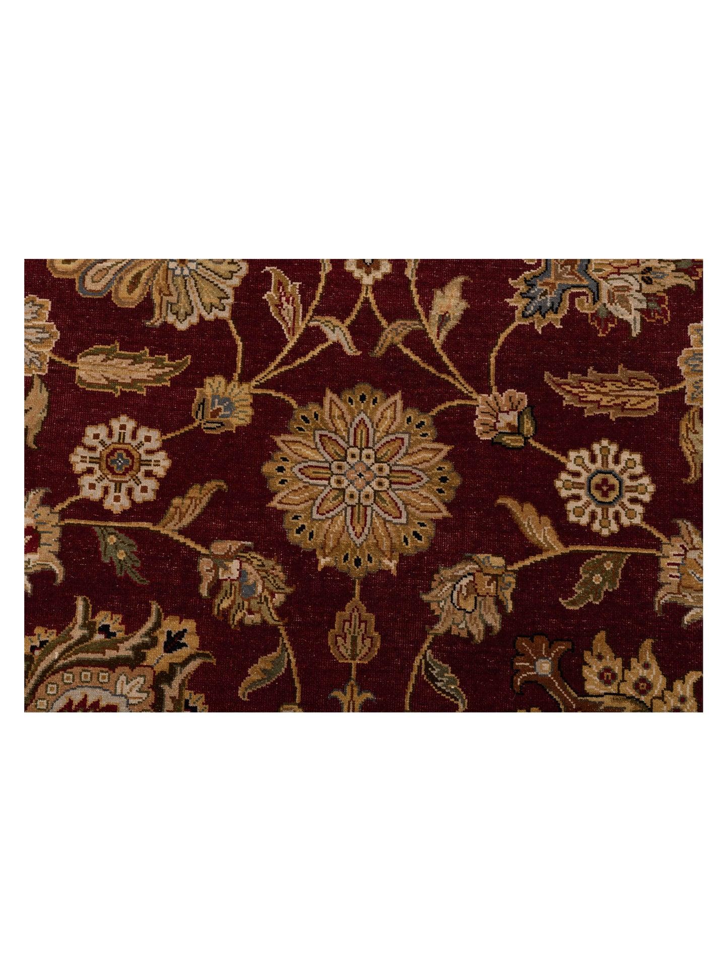 Javira Silk Red Ivory 8.1x10.2 Hand Knotted Rug
