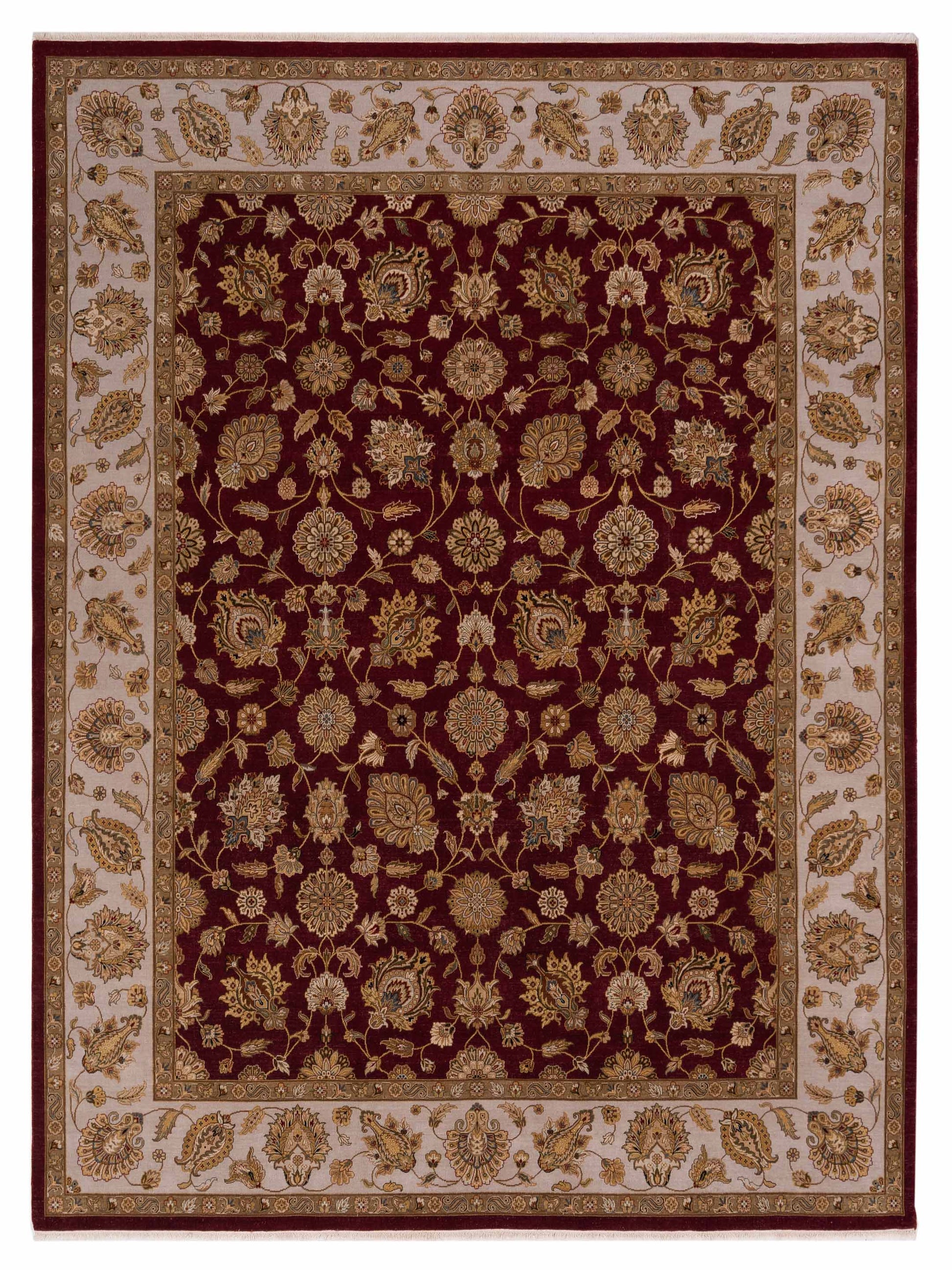 Rajpur Imperial Silk  Red Ivory Traditional