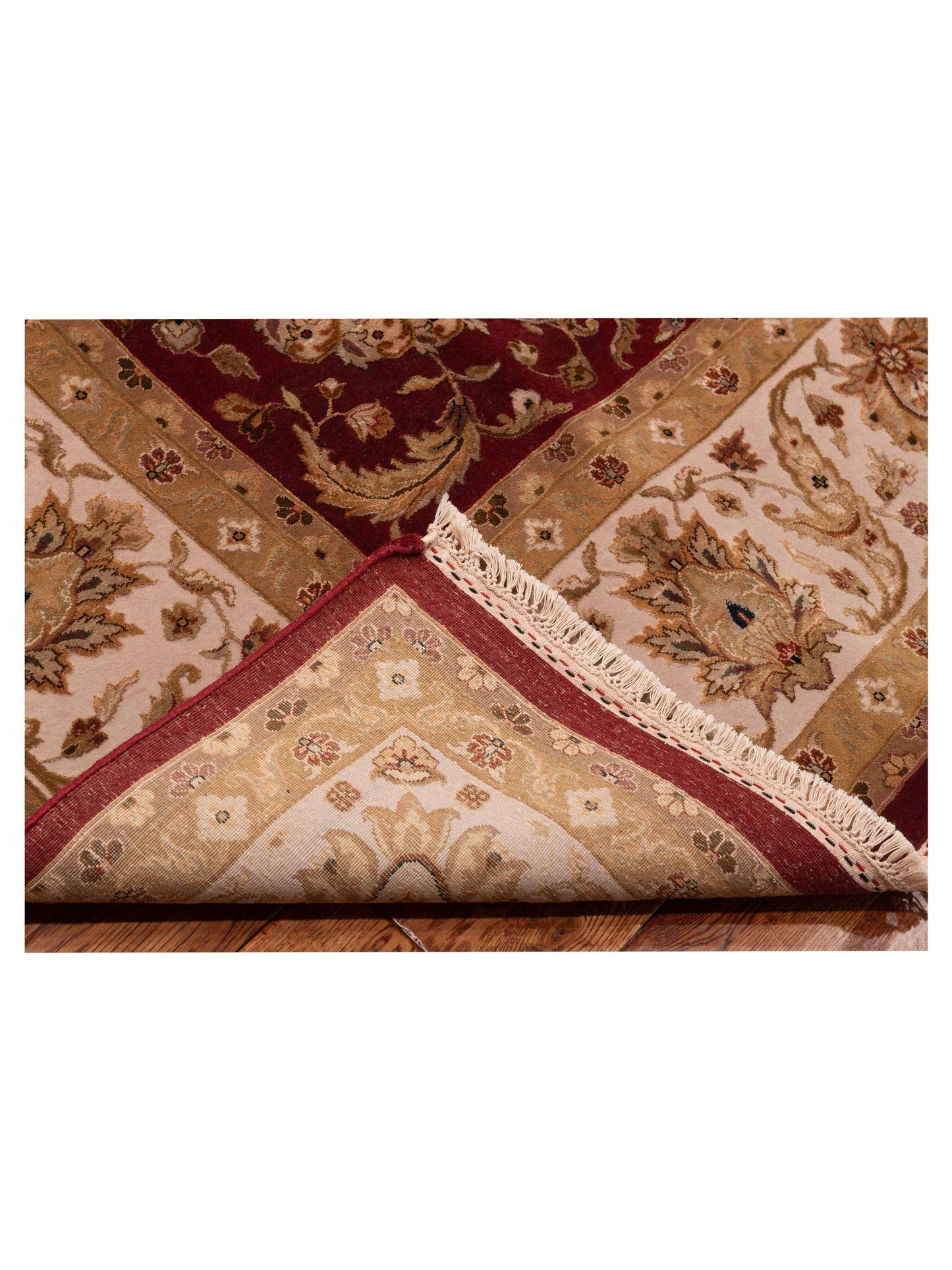Javira Silk Red Ivory 9.2x12 Hand Knotted Rug