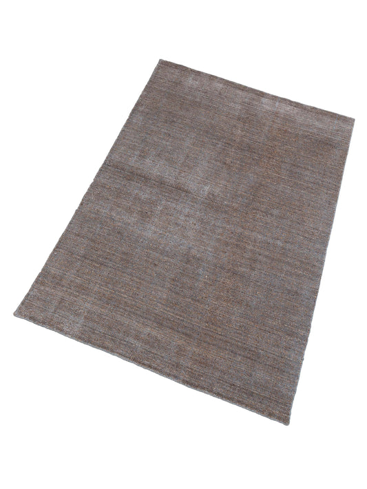 Tibarra Silver Brown 5x8 Hand Knotted Rug