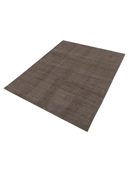 Tibarra Dark Brown 8x10 Hand Knotted Rug