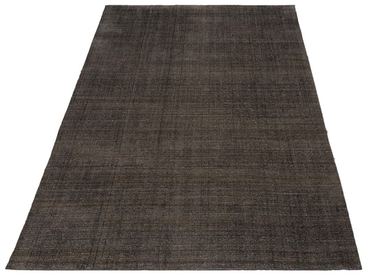 Tibarra Dark Brown 9x12 Hand Knotted Rug