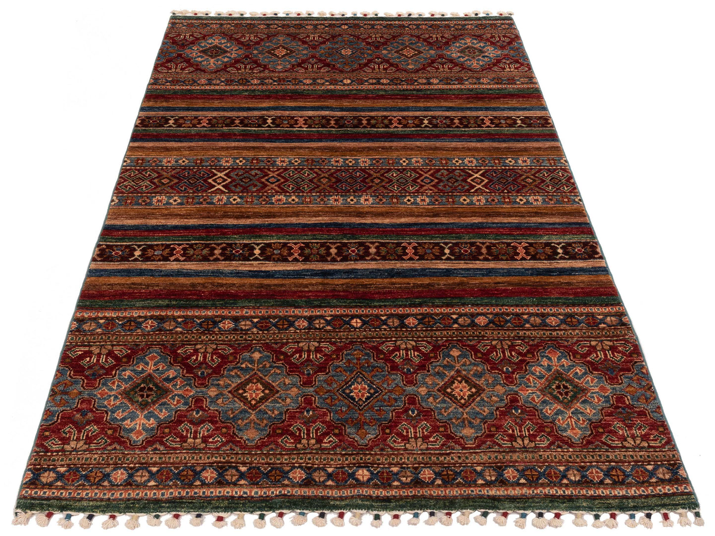 Khoraya Multi 4x5.11 Hand Knotted Rug