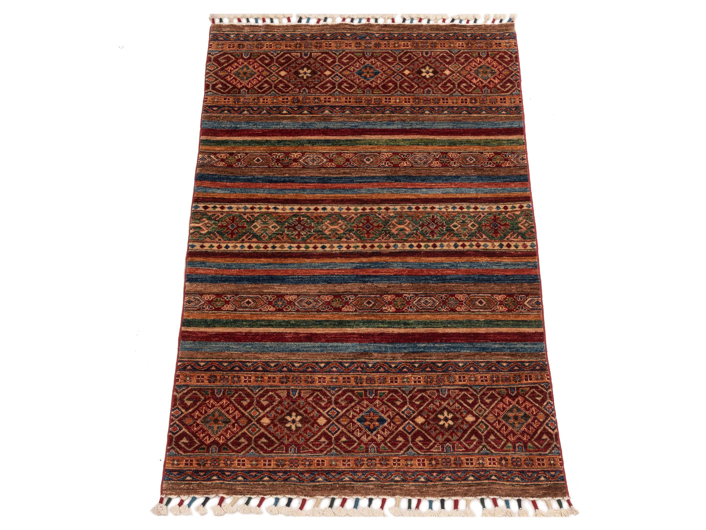 Khoraya Multi 3.5x5.2 Hand Knotted Rug