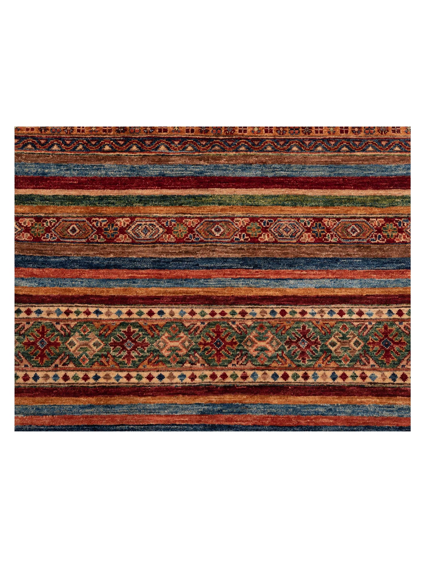 Khoraya Multi 3.5x5.2 Hand Knotted Rug