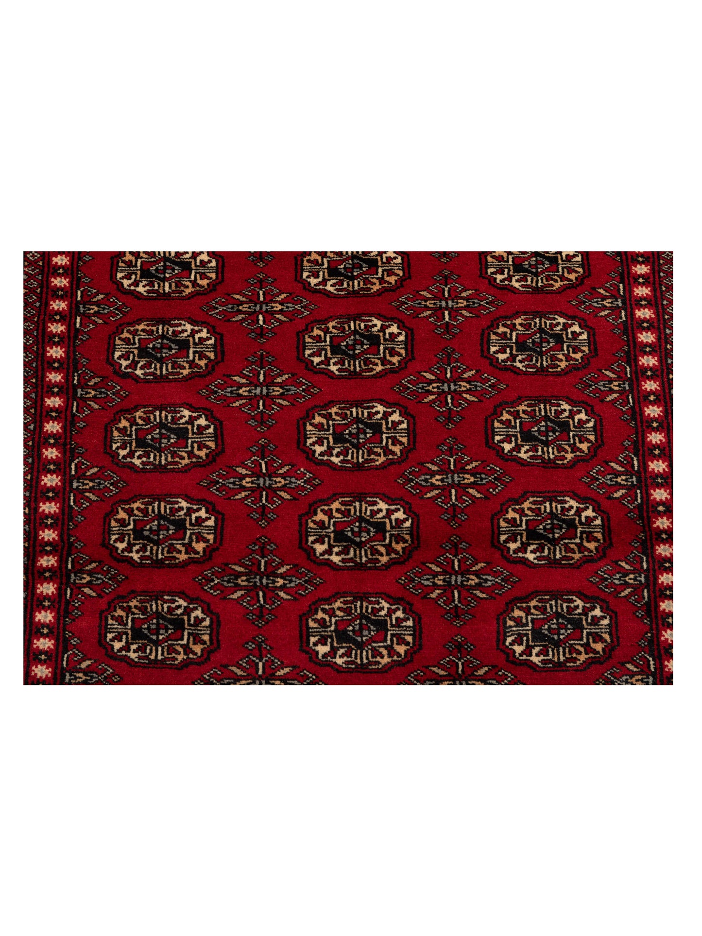 Bokhara Red Red 4.1x6.2 Hand Knotted Rug