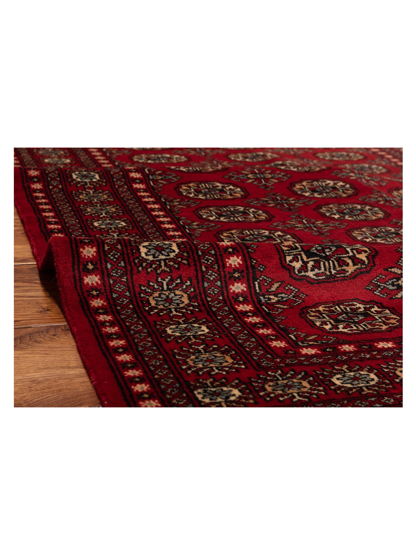 Bokhara Red Red 4.1x6.2 Hand Knotted Rug